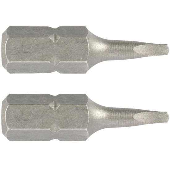 Square Recess Insert Bit No.0x25mm 2/card